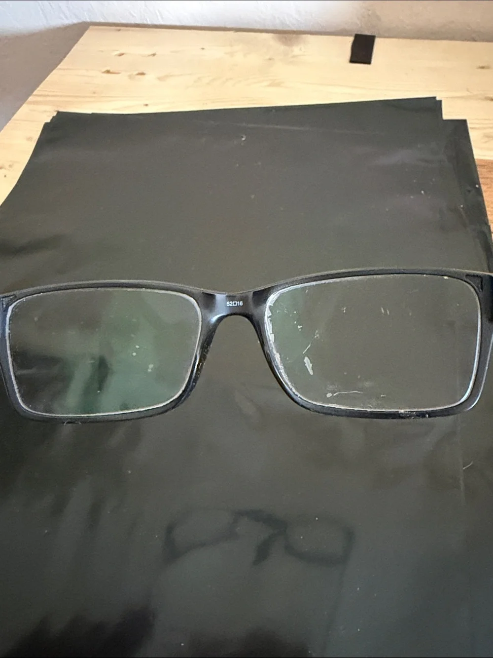 Esprit Matte Black Rectangular Eyeglasses